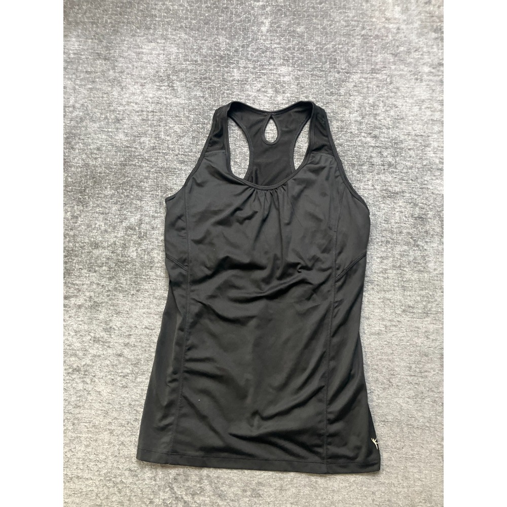 Danskin Now Tank Top Womens M Black Athleisure Casual Wear Racerback Scoop Neck